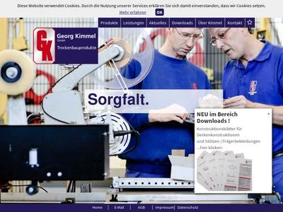 Website von Georg Kimmel GmbH