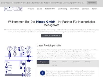 Website von Himpe AG