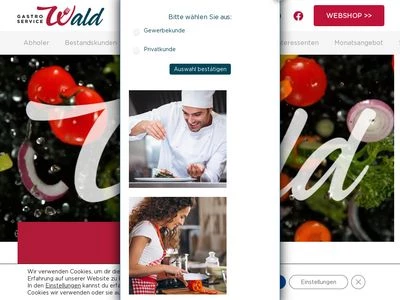 Website von Firma Wald GmbH