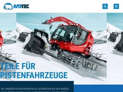 Website von MD Tec GmbH