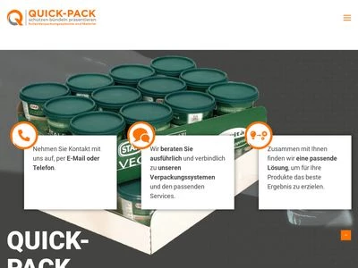 Website von Quick-pack GmbH