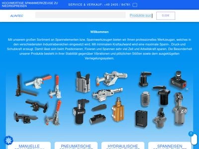 Website von Alintec Handels GmbH