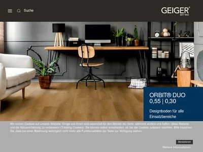 Website von Alois Geiger Söhne GmbH & Co. KG