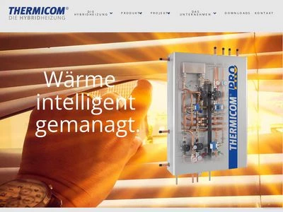 Website von Thermicom GmbH