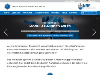 Website von NAF Neunkirchener Achsenfabrik AG