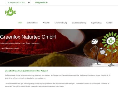 Website von Greenfox Naturtec GmbH