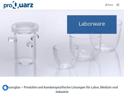Website von proQuarz GmbH