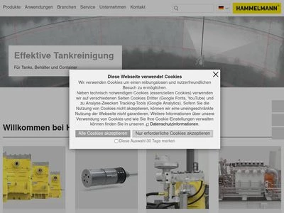 Website von Hammelmann GmbH
