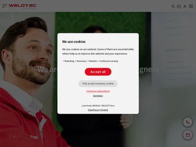 Website von Welotec GmbH