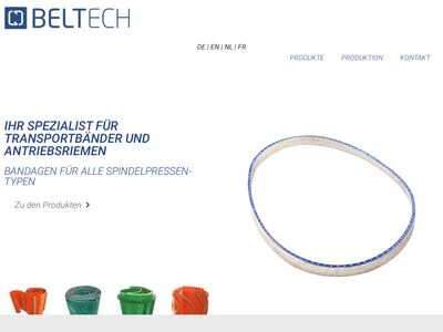 Website von BELTech GmbH
