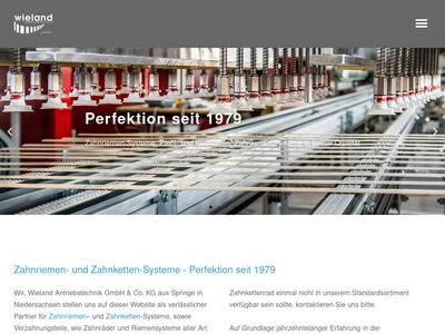 Website von Wieland-Antriebstechnik GmbH & Co. KG