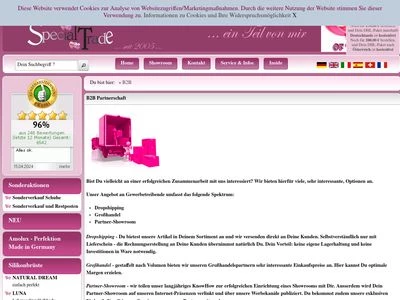Website von absolutely Special-Trade GmbH