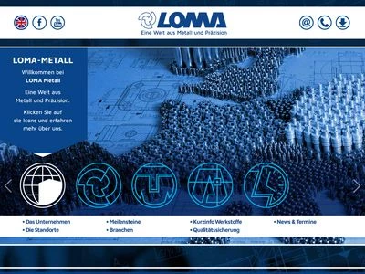 Website von LOMA Drehteile GmbH & Co. KG