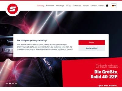 Website von Wilhelm STOLL Maschinenfabrik GmbH