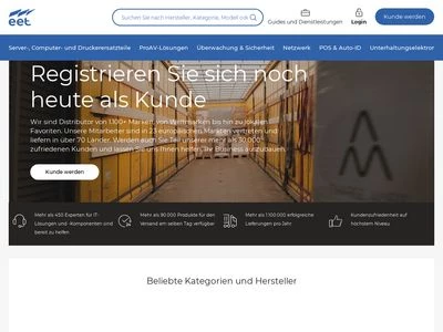 Website von EET Europarts GmbH