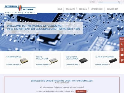 Website von PETERMANN-TECHNIK GmbH