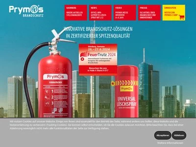 Website von Prymos GmbH