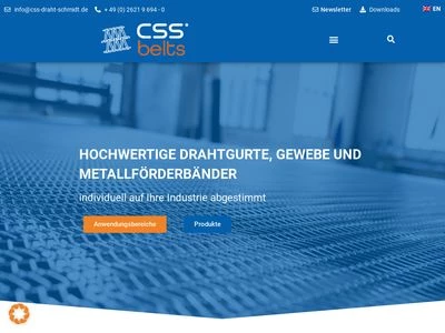 Website von CSS Draht Schmidt GmbH