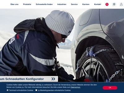 Website von pewag Deutschland GmbH
