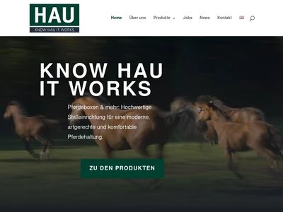 Website von HAU GmbH & Co. KG