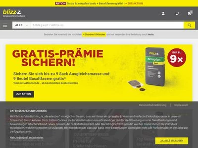 Website von blizz-z Handwerk Direkt GmbH