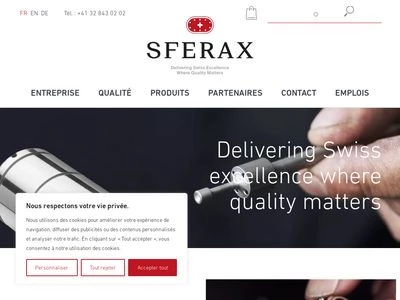 Website von Sferax Service GmbH