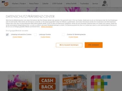 Website von Knauf PFT GmbH & Co. KG