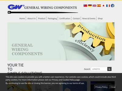 Website von GW Kabelbinder-Technik GmbH