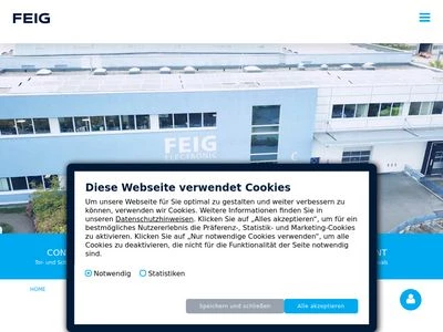 Website von FEIG ELECTRONIC GmbH