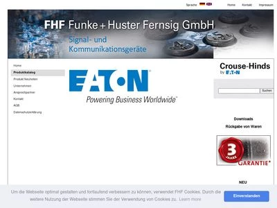 Website von FHF Funke + Huster Fernsig GmbH