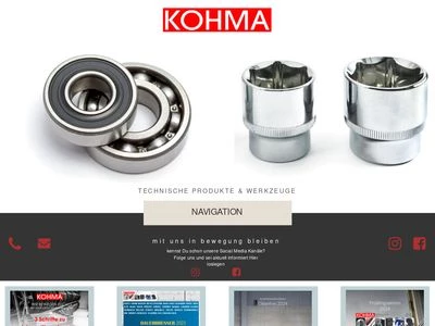 Website von KOHMA AG