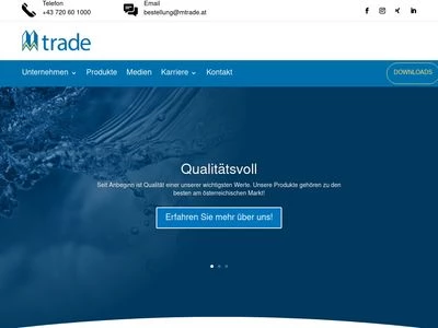 Website von mtrade GmbH