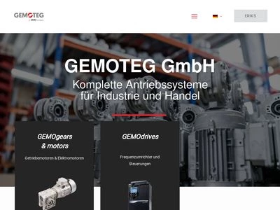 Website von Gemoteg GmbH