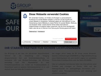 Website von RP-Technik GmbH