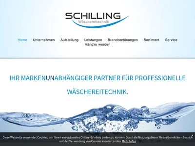 Website von SCHILLING Wäschereitechnik GmbH