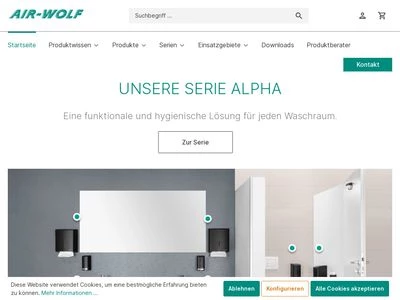 Website von AIR-WOLF GmbH