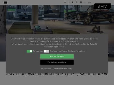 Website von SMV Sitz- & Objektmöbel GmbH
