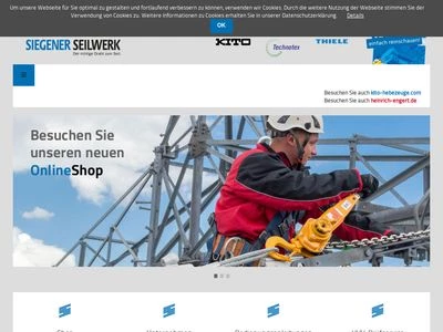 Website von Siegener Seilwerk Link GmbH