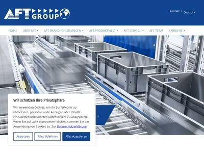 Website von AFT Automatisierungs- und Fördertechnik GmbH & Co.KG