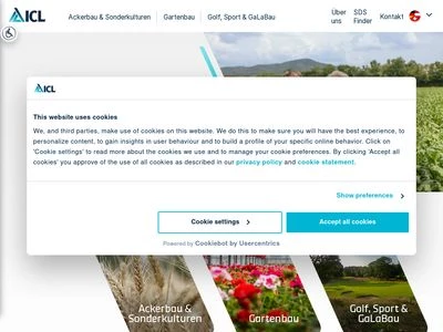 Website von ICL Deutschland Vertriebs GmbH