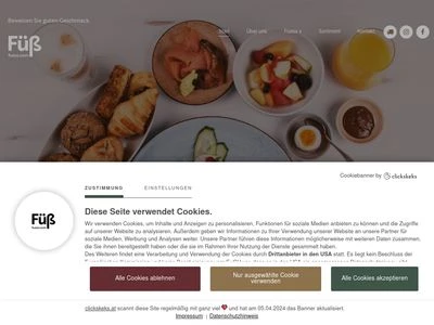 Website von Füß GmbH Gastro Service