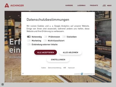 Website von AICHINGER GmbH