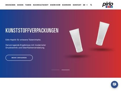 Website von Österreichische Blechwarenfabrik Pirlo GmbH & Co KG