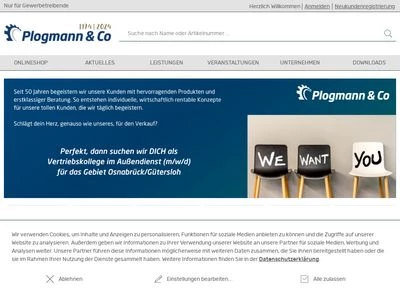 Website von Plogmann & Co. GmbH