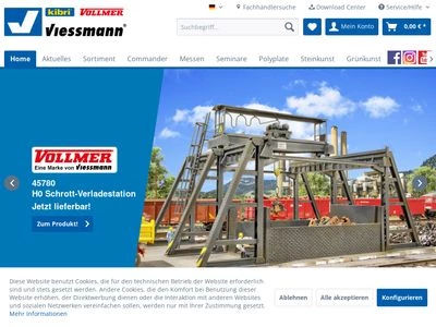 Website von Viessmann Modelltechnik GmbH