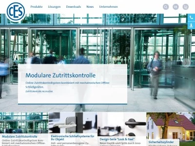 Website von CES - C.Ed. Schulte GmbH Zylinderschlossfabrik