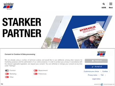 Website von Christian Winkler GmbH & Co. KG
