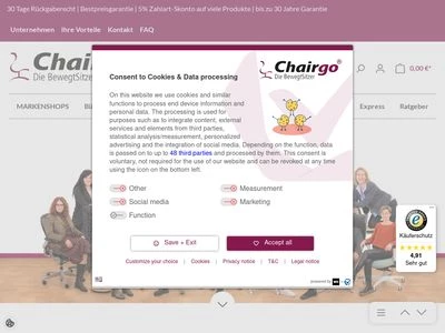 Website von Chairgo GmbH