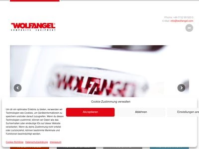 Website von Wolfangel GmbH