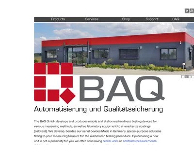 Website von BAQ GmbH